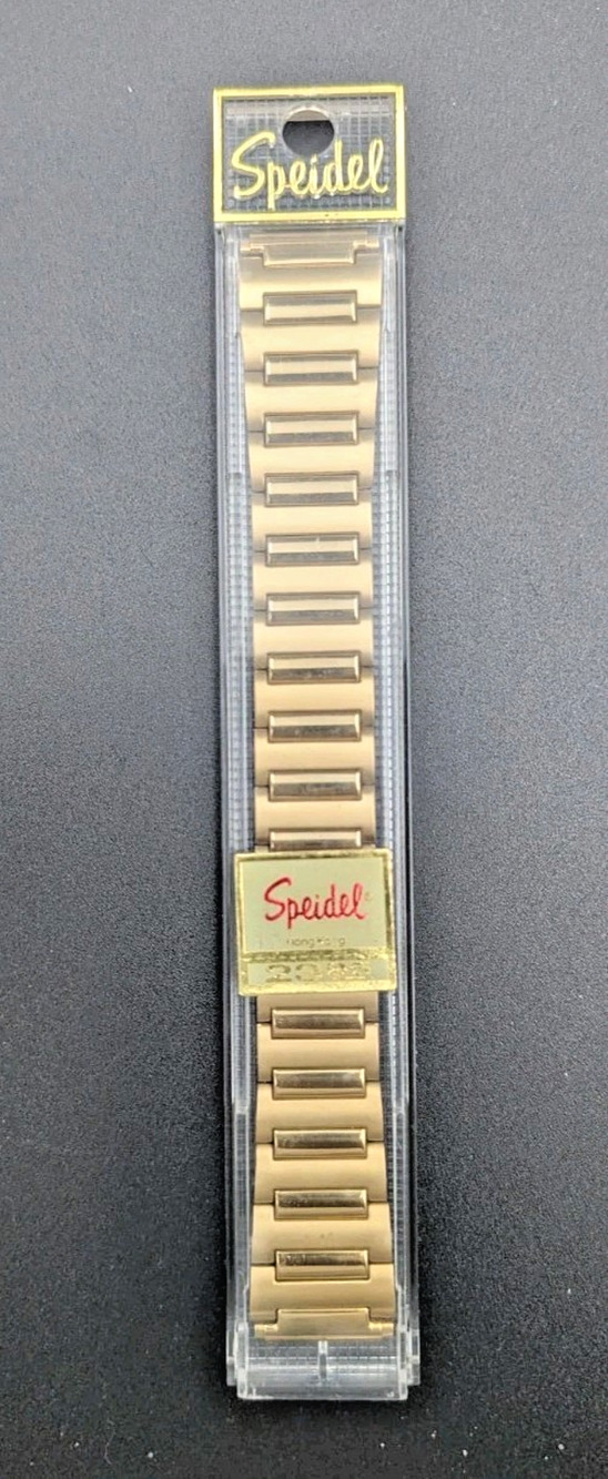 Speidel Gold Flex Stainless Steel Mens Watch Band